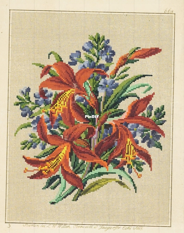 L. W. Wittieh 668 Sprekelias and blue flowers-o.jpg