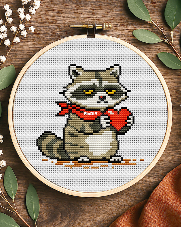 Raccoon With Heart.png