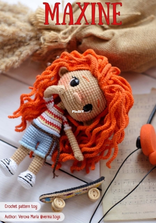 Verma Toys Patterns - Maria Verova - Maxine Stranger Things - English