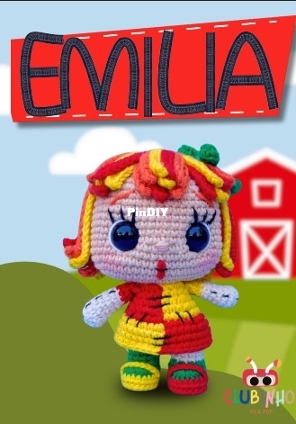 Caco Amigurumi - Juliana Sanches -  Emilia - Portuguese