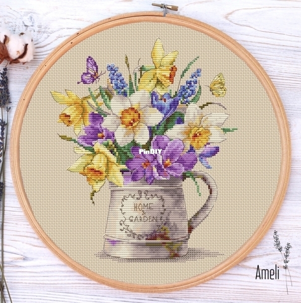 Ameli Stitch - Jug with Primroses by Anna Smith orig.jpg