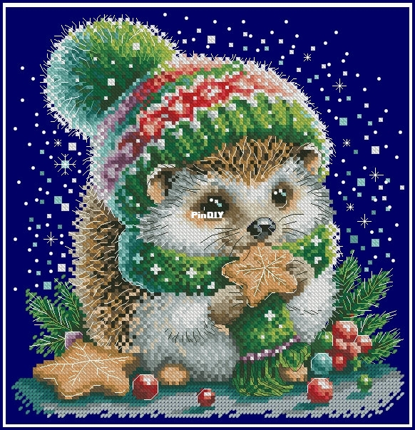 Hedgehog_and_Christmas_Cookie_Anastasiia_Yermakova.jpg