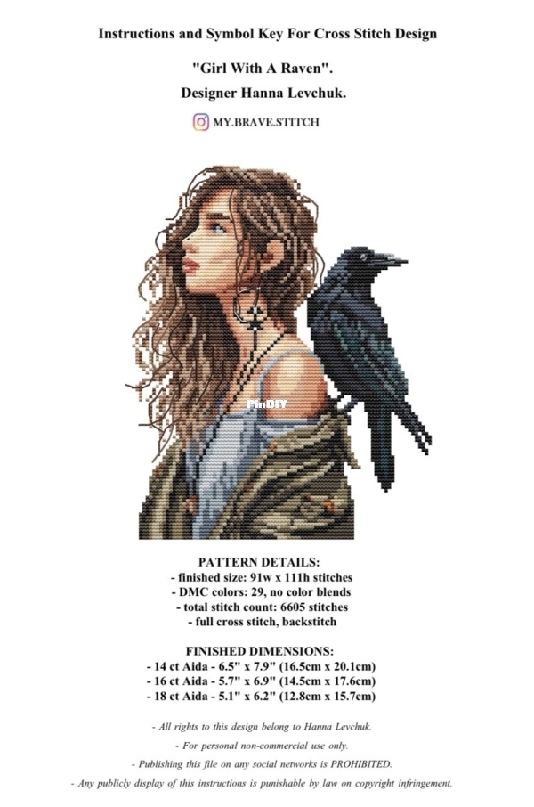 My Brave Sitch - Girl With A Raven by Hanna Levchuk orig.jpg