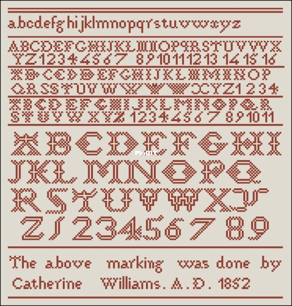 Catherine Williams 1852 Sampler.jpg