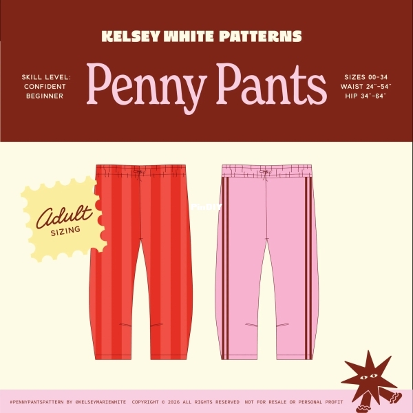 Penny Pants by Kelsey White - Adult Size
