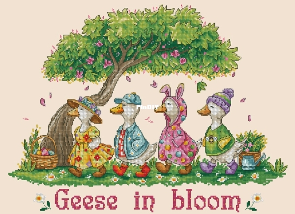 Geese in bloom pm.jpg