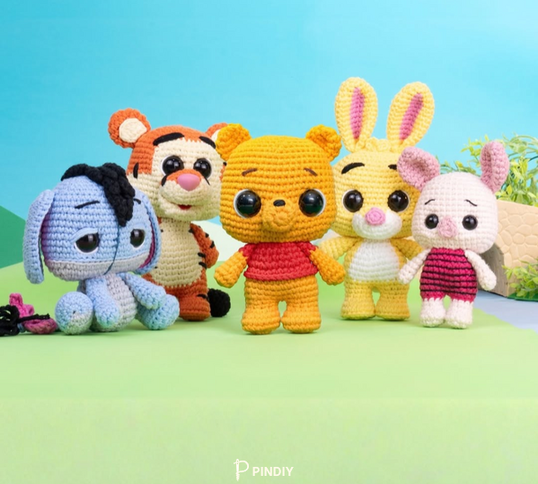 Caco Amigurumi - Juliana Sanches - Pooh Pop - Winnie the Pooh - Tigre - Bisonho – Abel – Portugues ...
