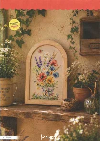 Bouquet d'été - Véronique Enginger - Création point de croix n°119 .jpg
