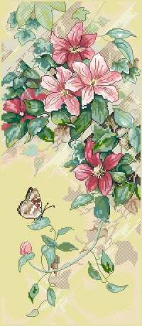 DIM-Butterfly &amp; Clematis -- 13686.jpg