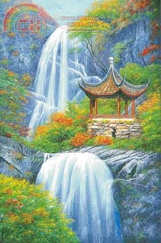 love cross stitch HM-003 Arbor over the Waterfall.jpg