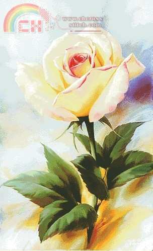 I Love CrossStich IL-008 Pink Rose.jpg