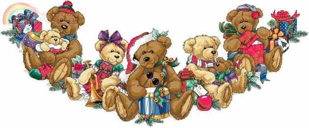 Dimensions 08693 - Christmas Bears Tree Skirt.jpg