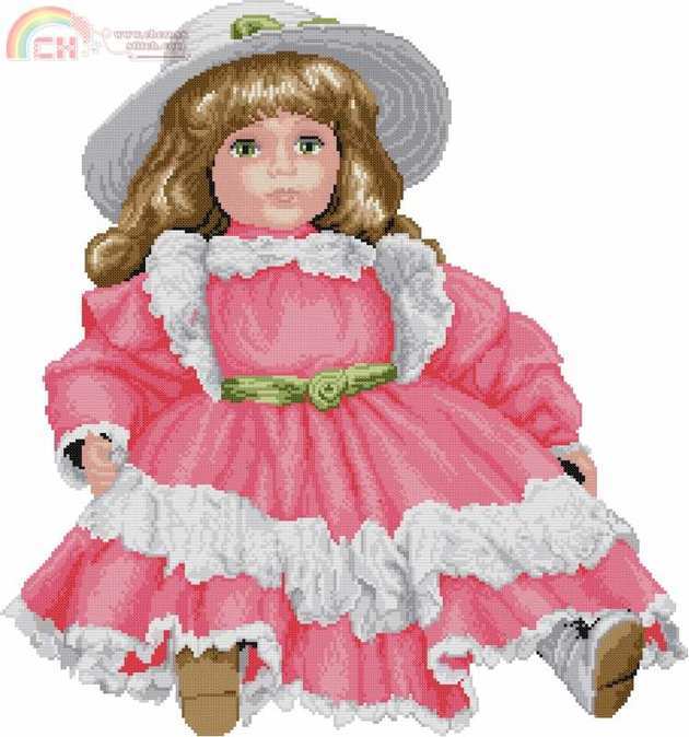 Vervaco 45.601 Fuhsia Doll.JPG