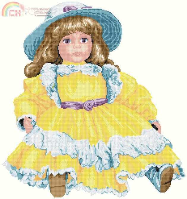 Vervaco 45601 Yellow Doll.jpg