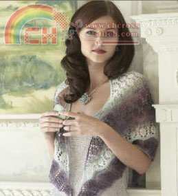 Patons Lace knit Pretty Triangle Shawl.jpg