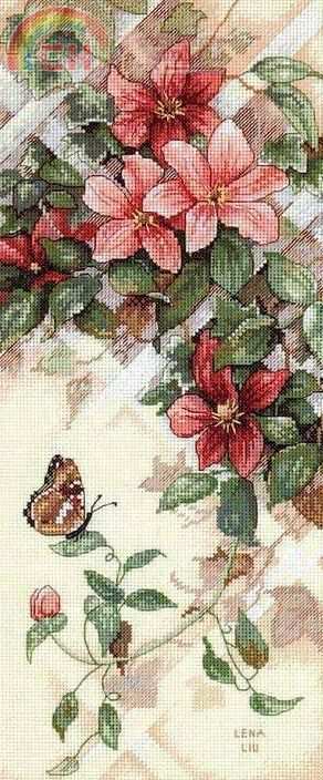 13686 Butterfly and Clematis.jpg