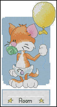Dimensions 00325 Baby \'Toons - Cat Room Sign.jpg