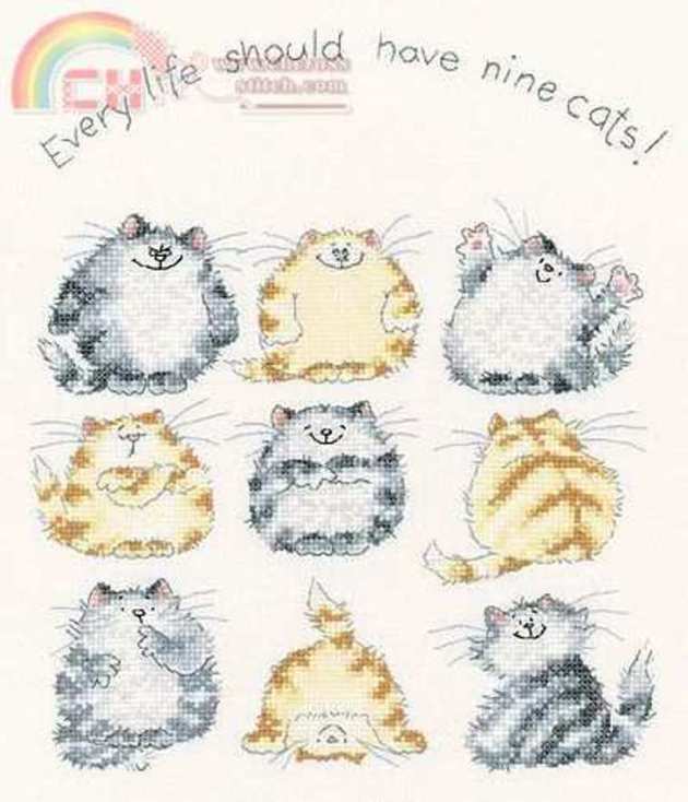 Margaret Sherry MSNC739 Nine Cats.jpg