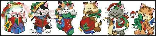 Dimensions 08687 Christmas kitty ornaments.jpg