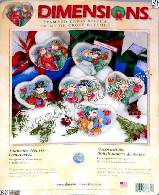 Dimensions - 08731 - Snowmen Hearts Ornaments - 01.jpg