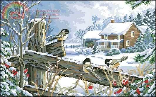 Dimensions12129 Chickadees On A Fence.jpg