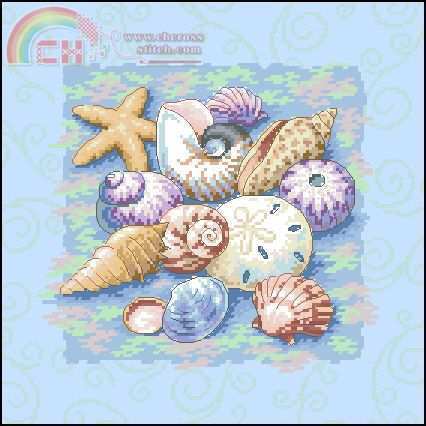 Dimensions 13725 Shells on Blue.jpg