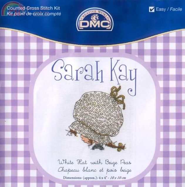 DMC BL 992-H sarah kay white hat with beige peas.jpg