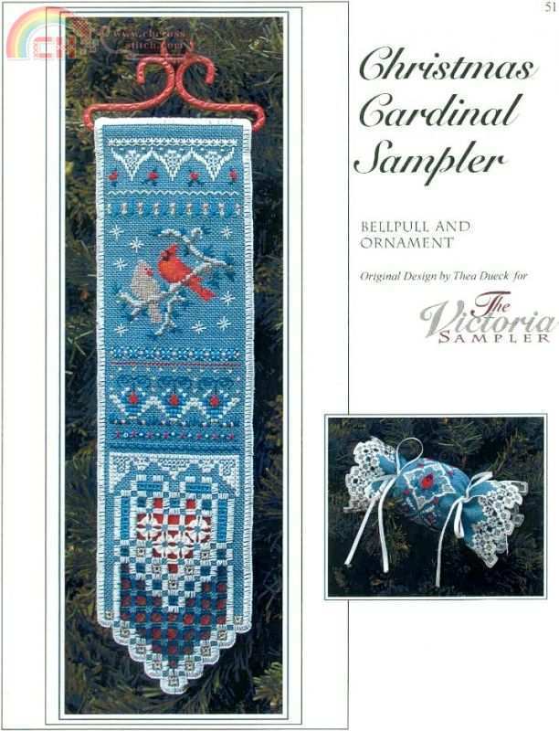 Christmas Cardinal Sampler Bellpull.jpg