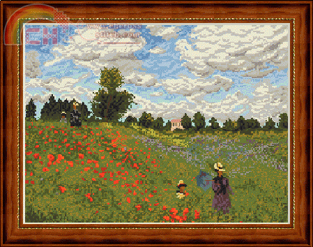 726-Claude Monet- Poppies near Argenteuil.gif