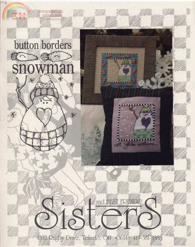 Sisters and Best Friends - Button Borders Snowman.jpg
