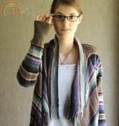 Santa Fe Waterfall Front Cardi by Carol Sunday (Sunday Knits)