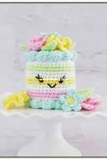 Yarn Blossom Boutique - Melissa Bradley - Spring Floral Cake - Free