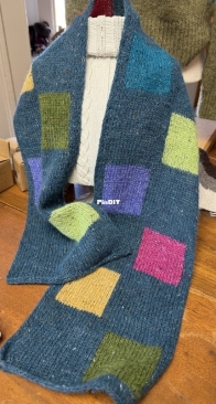 A Block A Shop Scarf by Debby Brady - Free