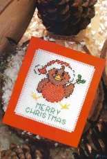 Cute Xmas Robin by Debra Page from Cross Stitch Card Shop 56 XSD