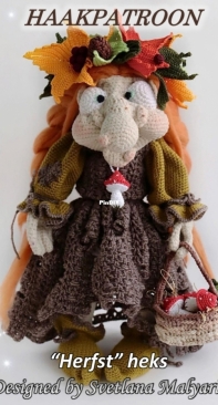 Svetlana Toys Shop - Svetlana Malyarik - Autumn Witch - Herfst Heks - Dutch