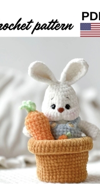 Juli toys / Juli By Gorbach - Yuliya Horbach / Yulia Gorbach - Bunny in a pot