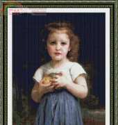 Classic Cross Stitch  Ch 145 Girl With Apples