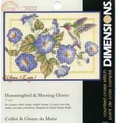 Dimensions 65059 - Hummingbird & Morning Glories
