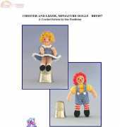 Bluebeary Treasures BBT057 Chester and Lizzie, Miniature Dolls by Sue Pendleton