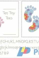 DMC BK967 - Ten Tiny Toes Sampler (Pink and Blue)