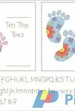 DMC BK967 - Ten Tiny Toes Sampler (Pink and Blue)
