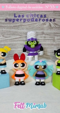 Felt Mimab - Digital Booklet 53 - The Powerpuff Girls - Las Chicas Superpoderosas - Spanish