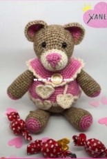 Yane haakt - Debby Groeneveld - Valentines Bear bag - Dutch