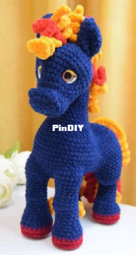 Ma_Ko_Toys - Maria Konovalova - Мария Коновалова -  Fire Maned Horse - Огнегривый конь - Russian