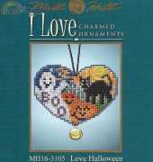 Mill Hill - I Love Charmed Ornaments MH16-3105 Love Halloween
