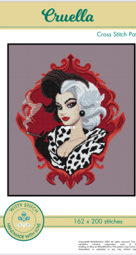 Witty Stitch - Cruella and Evil Queen by Aurora Jiménez