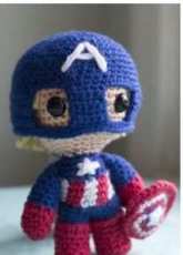 Fuwa Fuwa Studio - Captain America amigurumi pattern - Free