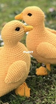 Crochet Natalia - Natalia Erkhova - Duckling - Утенок - Russian