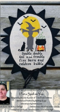 I Put a Spell On You by Twin Peak Primitives from Punch Needle & Primitive Stitcher Fall 2020 PCS + XSD