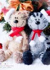 Veronika Lipina - Cat in a Christmas Hat - Russian - Free